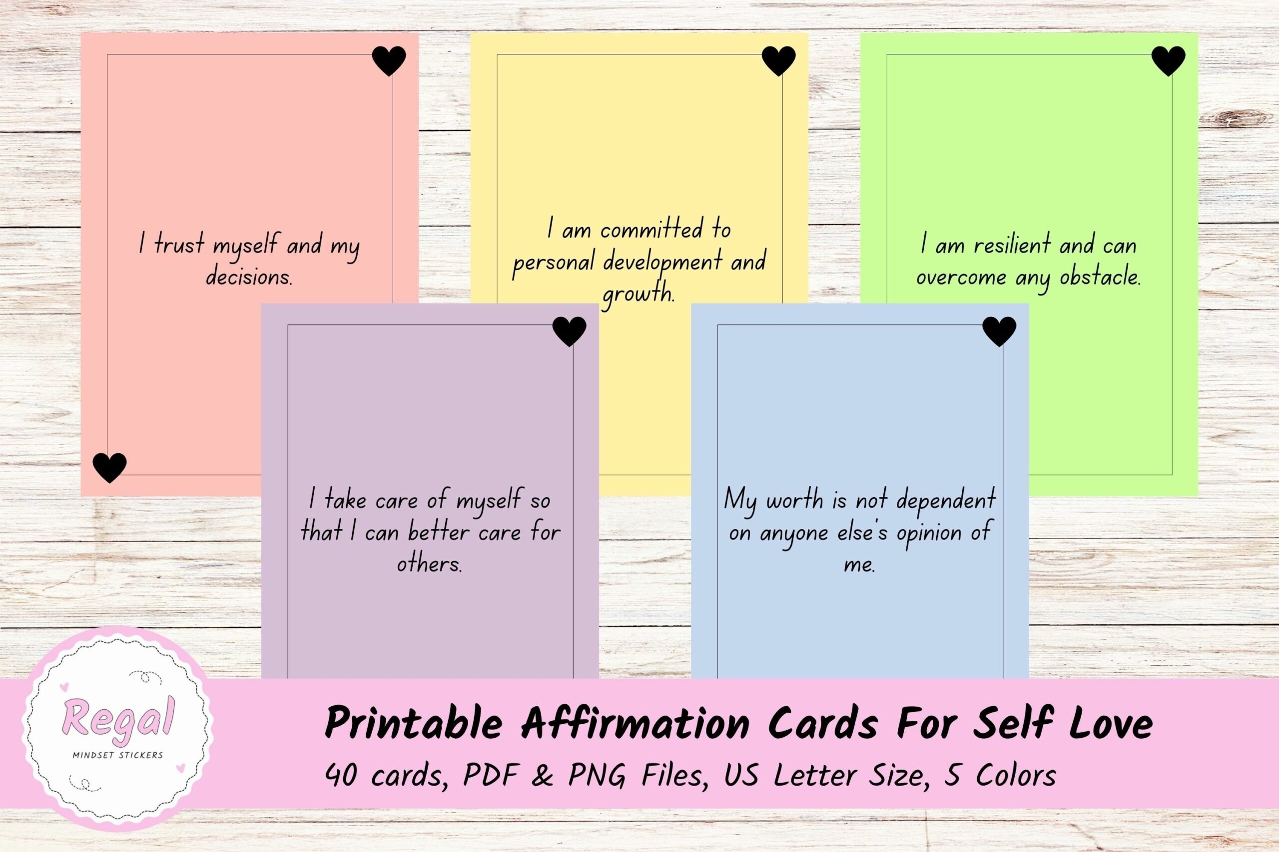 40 Printable Words Of Affirmation Cards For Self Love