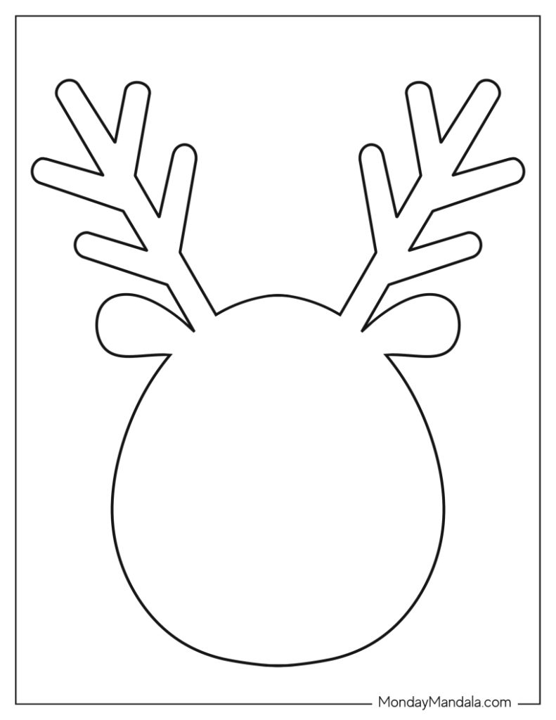 Printable Reindeer Craft Template