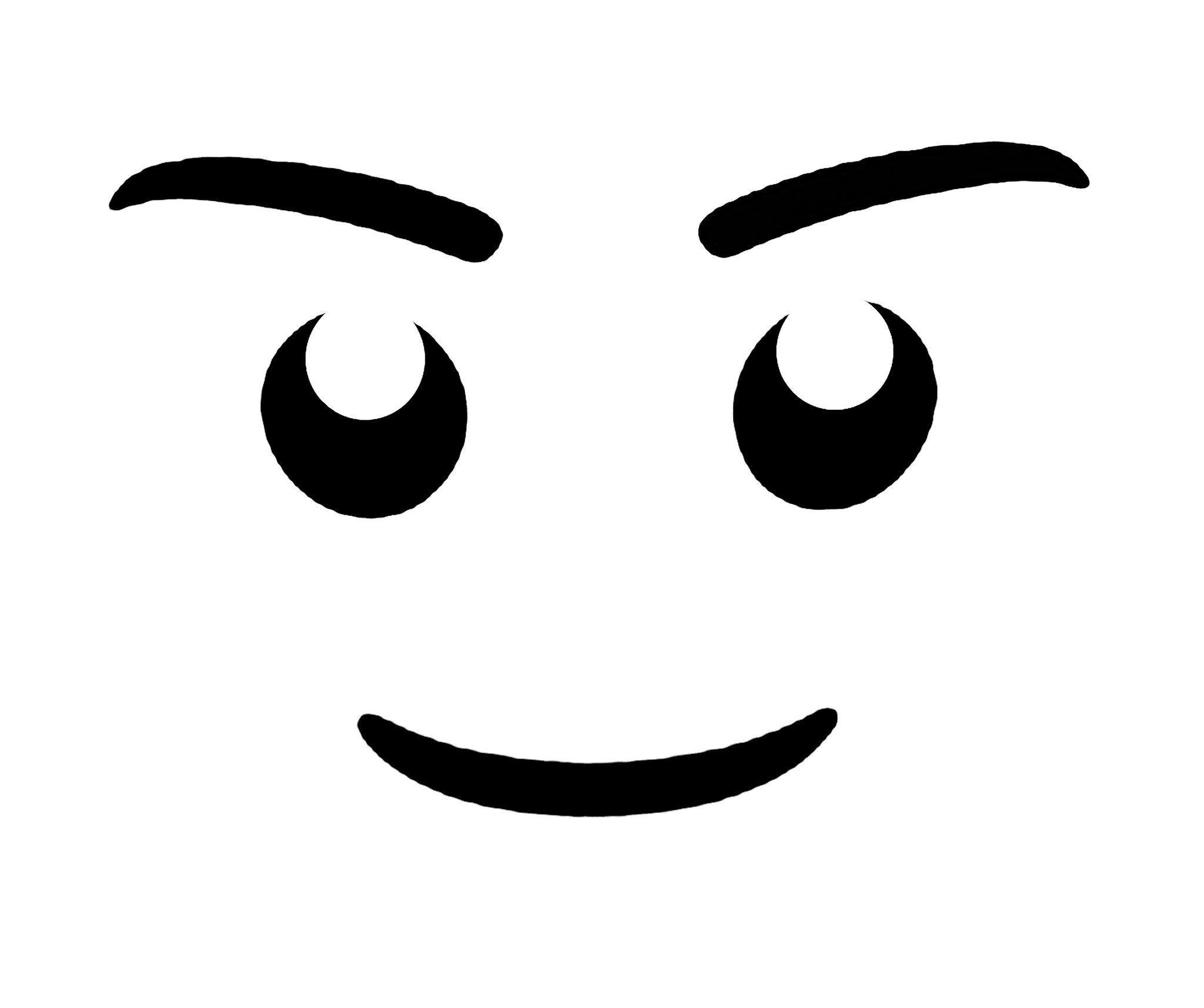 Printable Lego Face Template