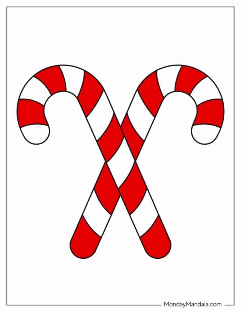 44 Candy Cane Templates Free PDF Printables 