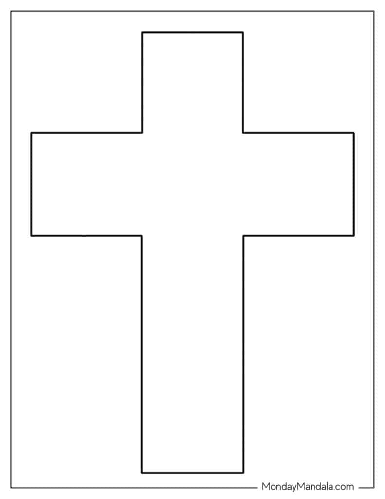 48 Cross Templates Free PDF Printables 