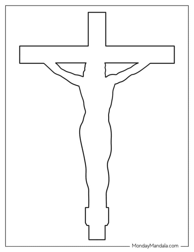 Blank Printable Cross Template
