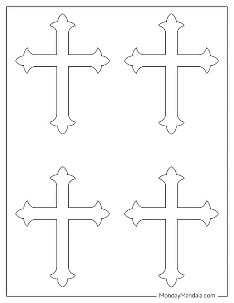 Free Printable Cross Templates