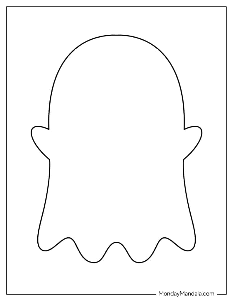 Free Printable Ghost Template