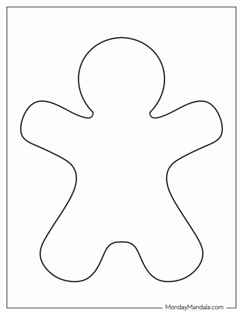 Gingerbread Man Template Printable