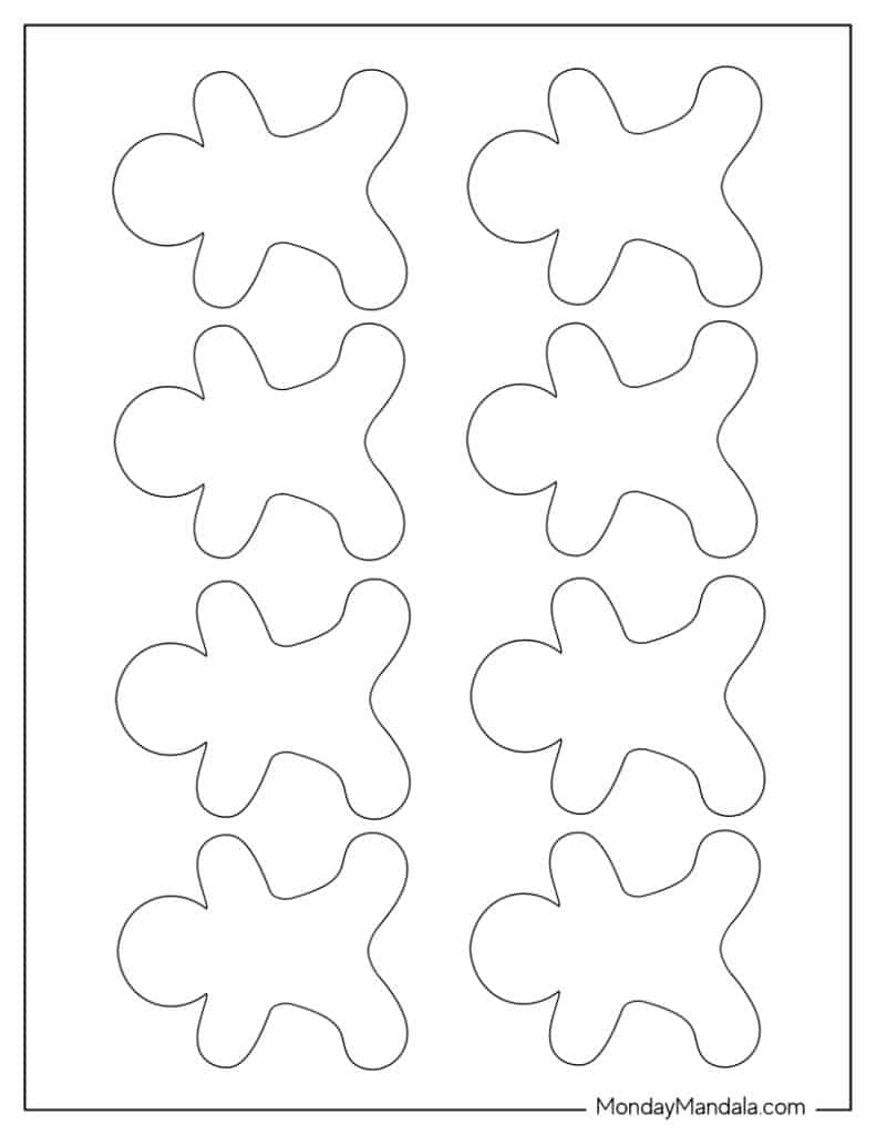 Gingerbread Template Free Printable