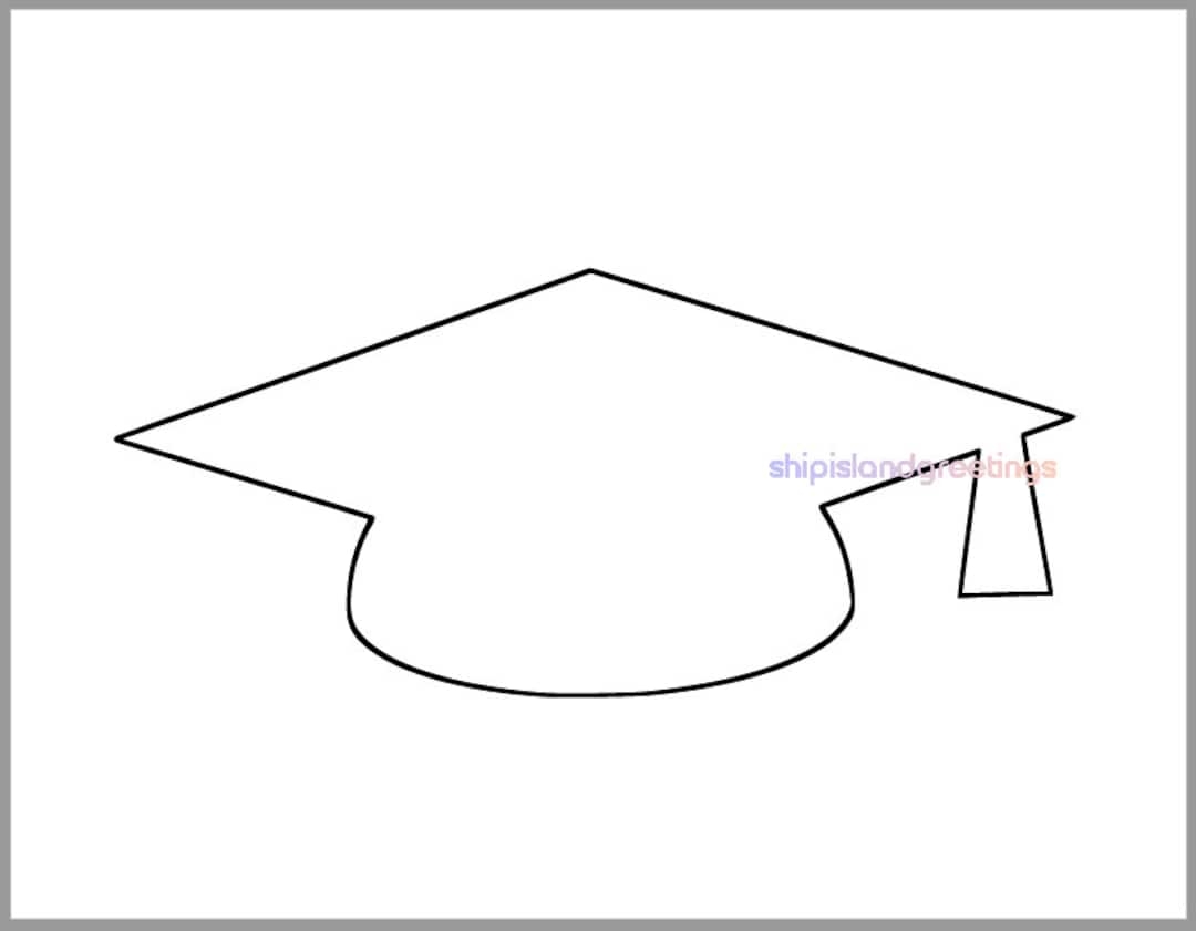 Graduation Hat Template Printable