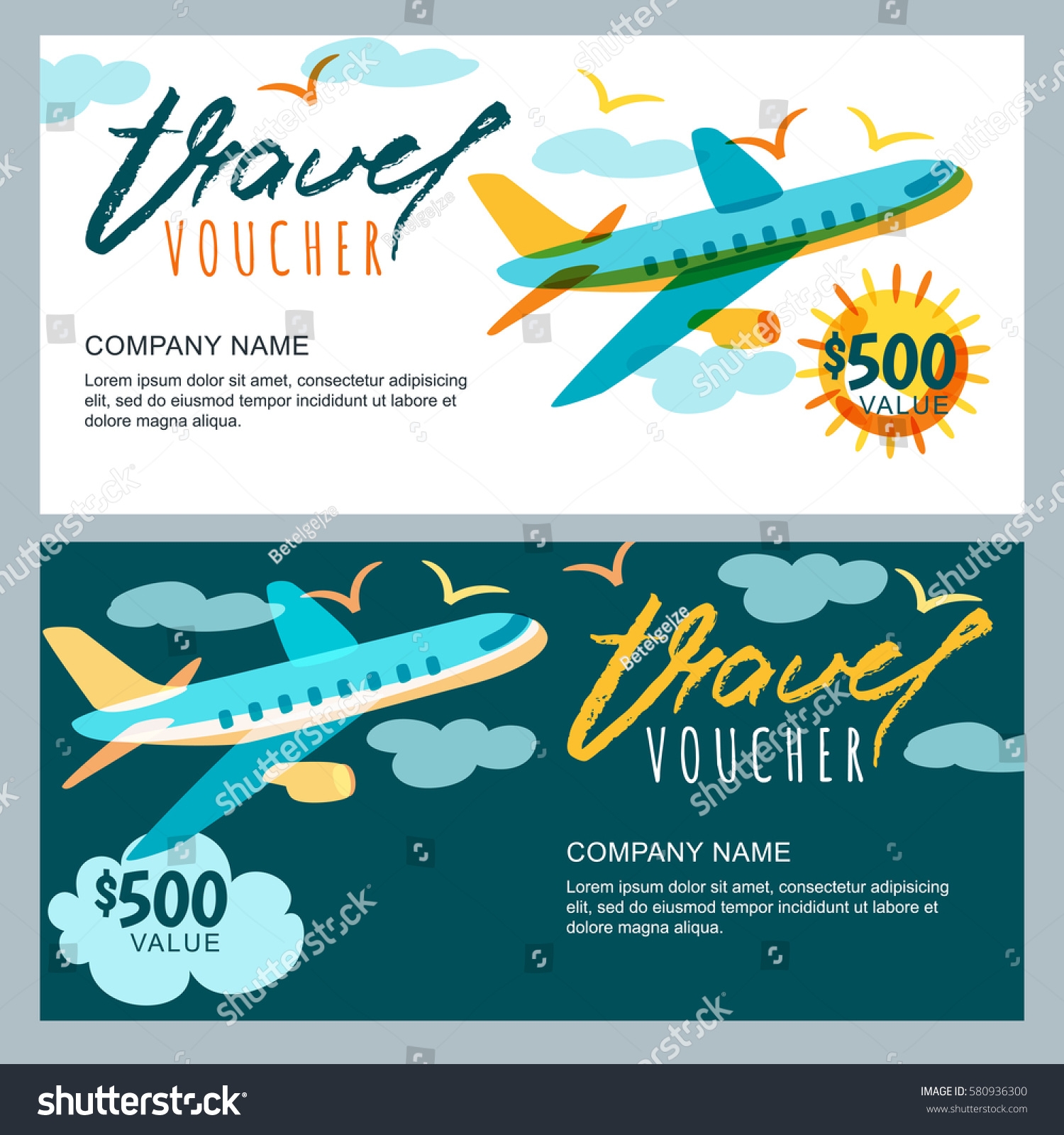 5 133 Travel Voucher Template Images Stock Photos 3D Objects Vectors Shutterstock
