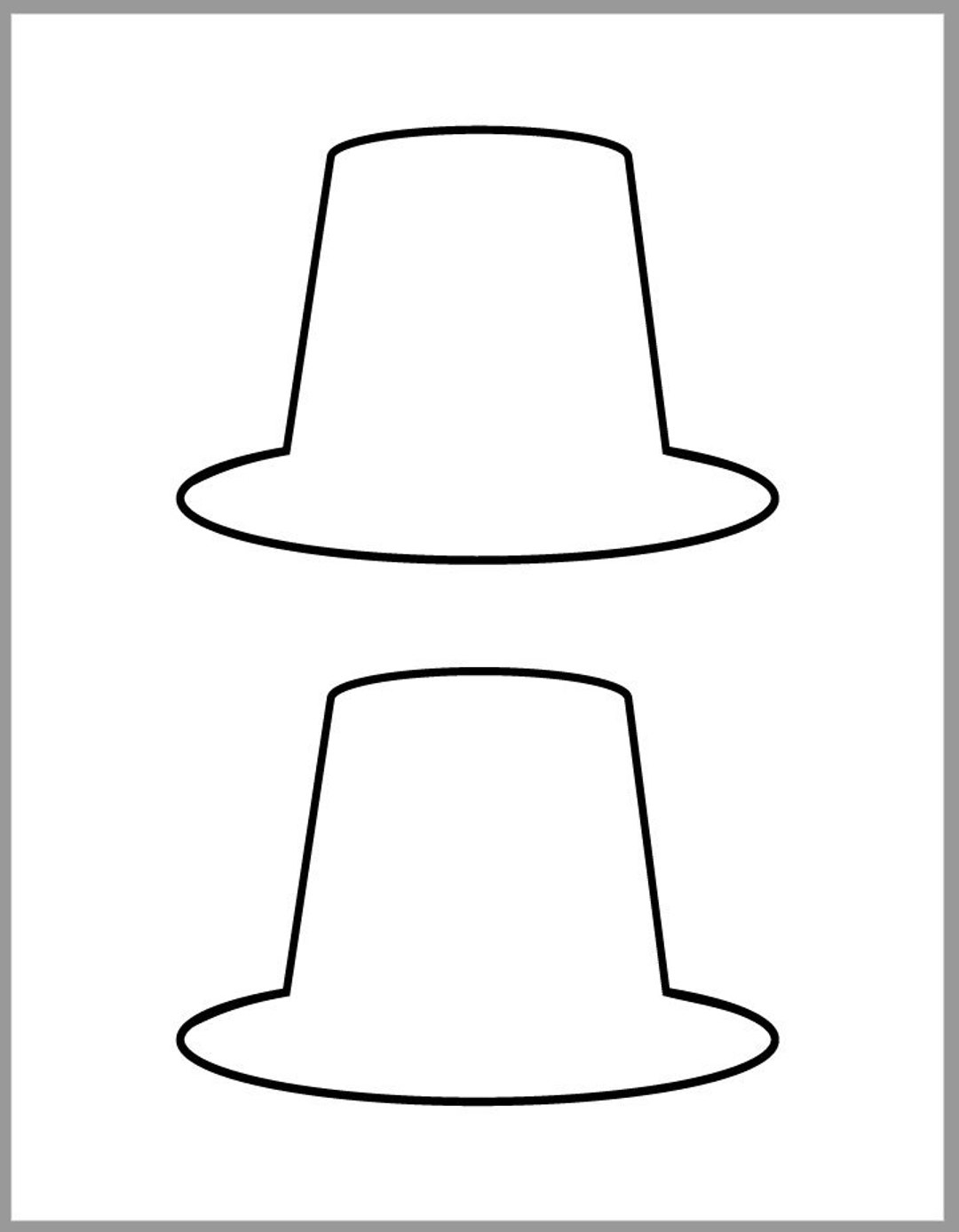 5 Inch Pilgrim Hat Template thanksgiving Crafts printable Pilgrim Cutout preschool Crafts coloring Page classroom Decor large Pilgrim Hat Etsy Norway