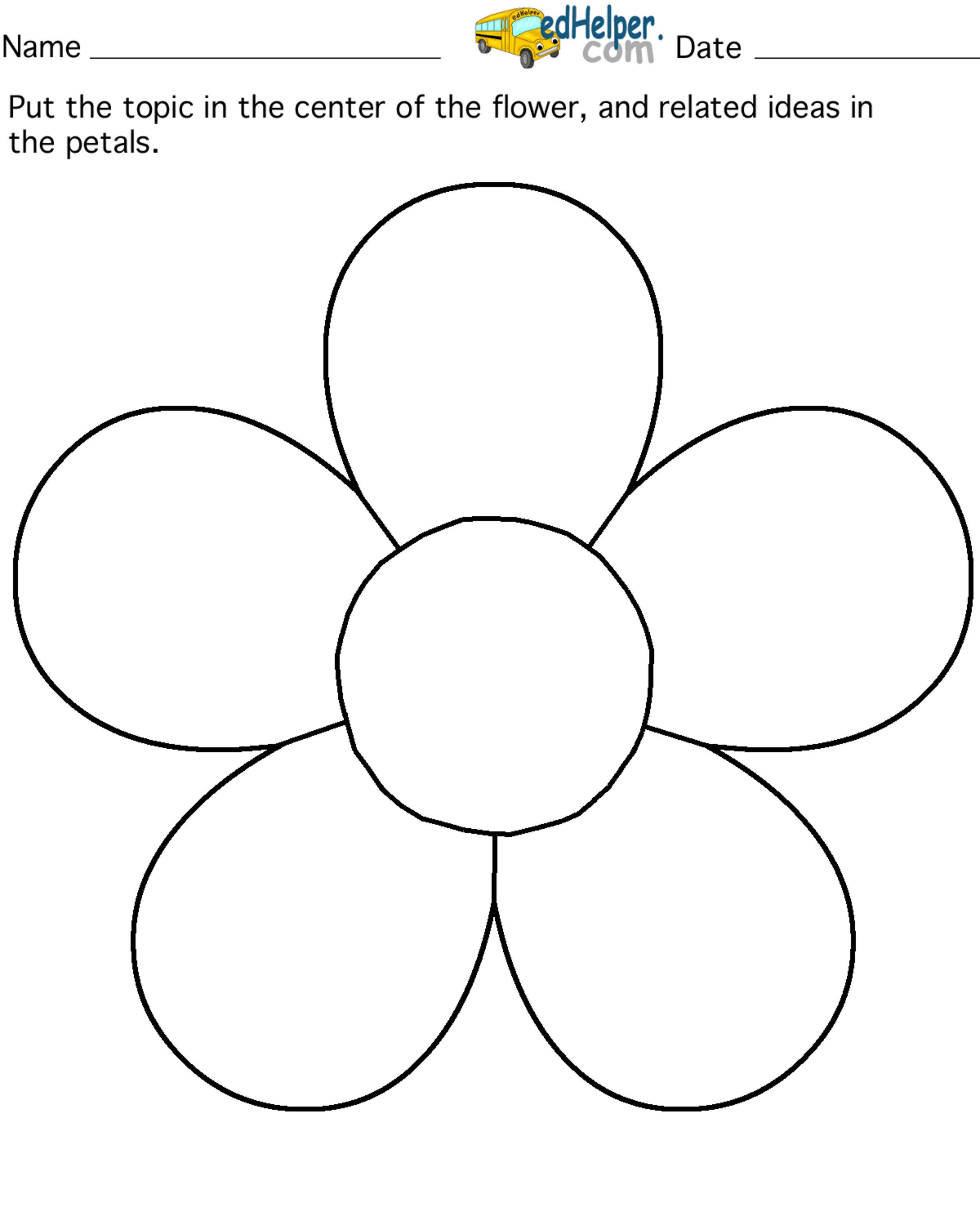 5 Petal Flower Pattern Template Clipground Flower Petal Template Flower Template Flower Templates Printable