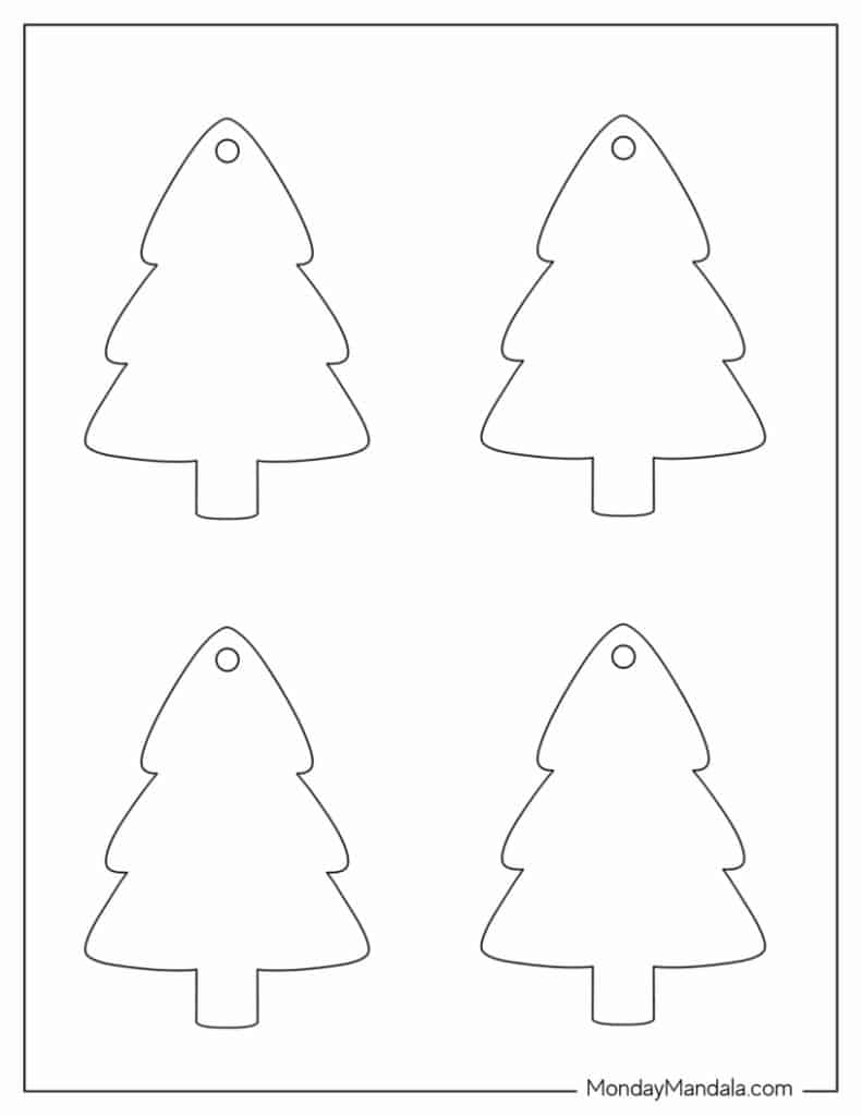 52 Printable Christmas Ornaments Free PDF Templates 