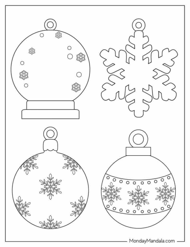 Free Printable Christmas Ornament Template