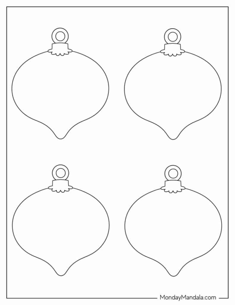 Free Printable Christmas Ornament Template