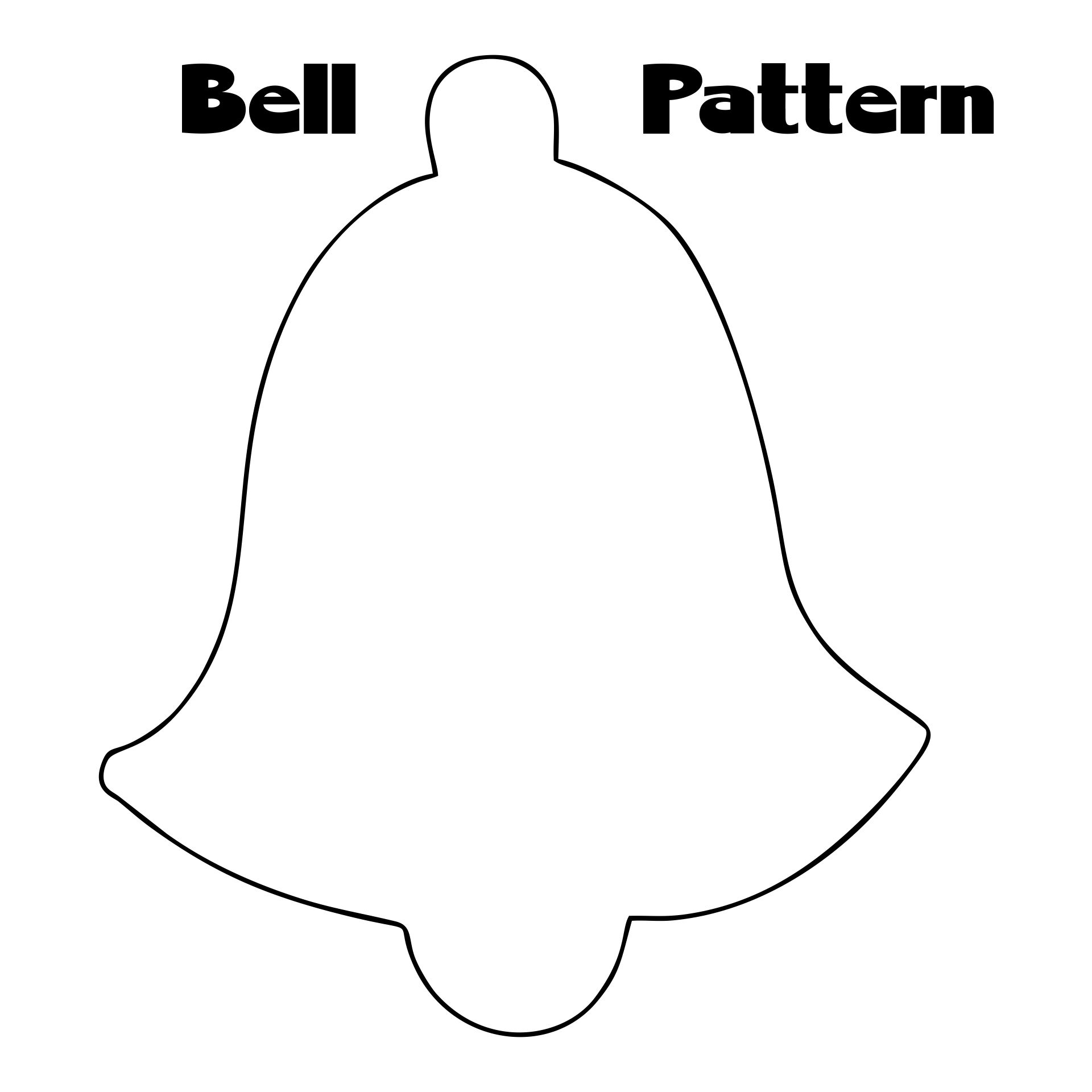 Christmas Bell Template Printable