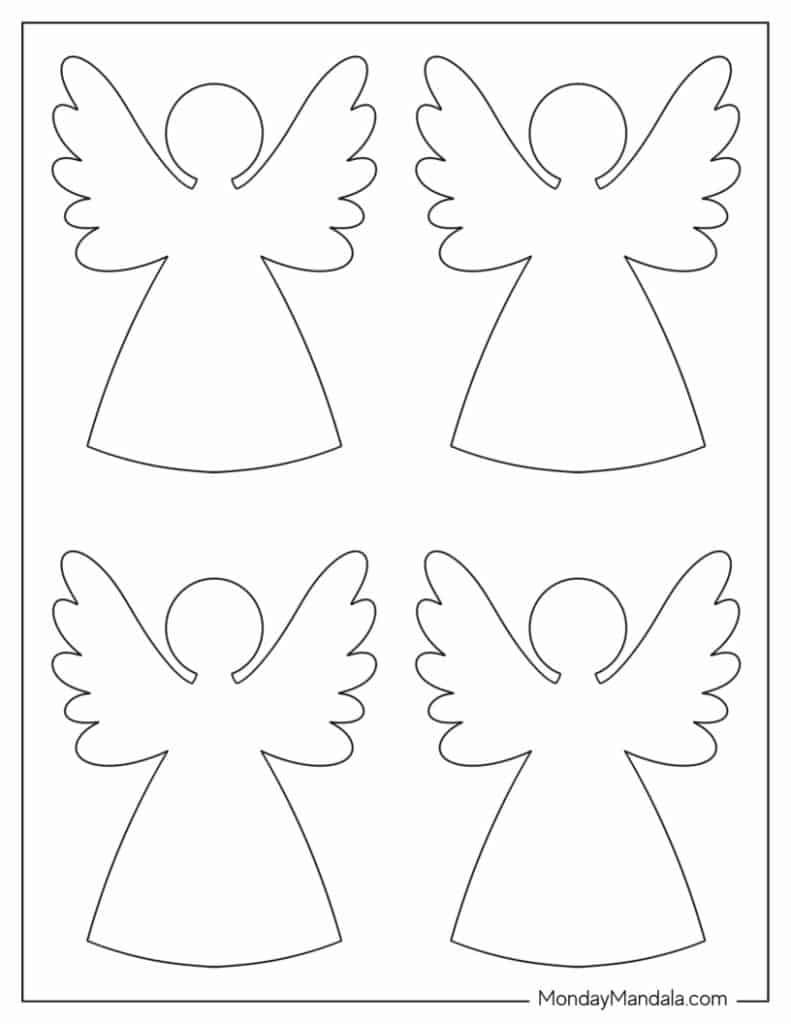 3D Angel Template Printable Free