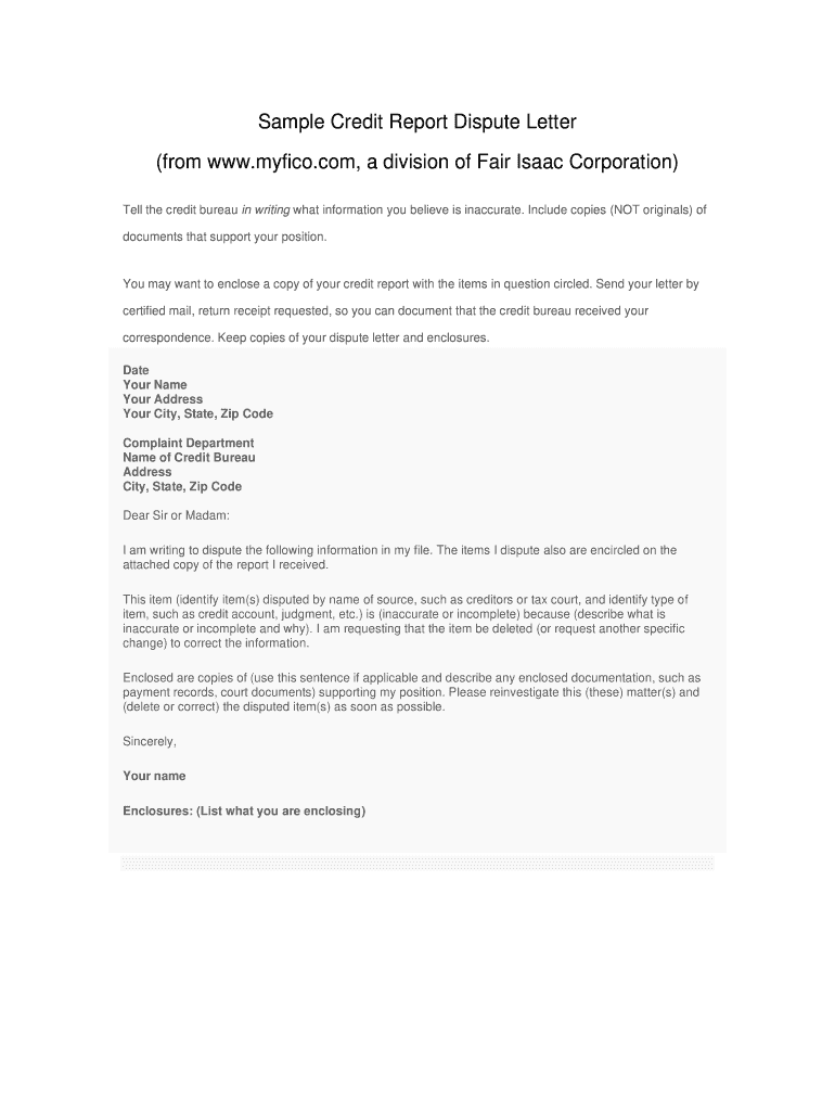 609 Letter Template Fill Online Printable Fillable Blank PdfFiller