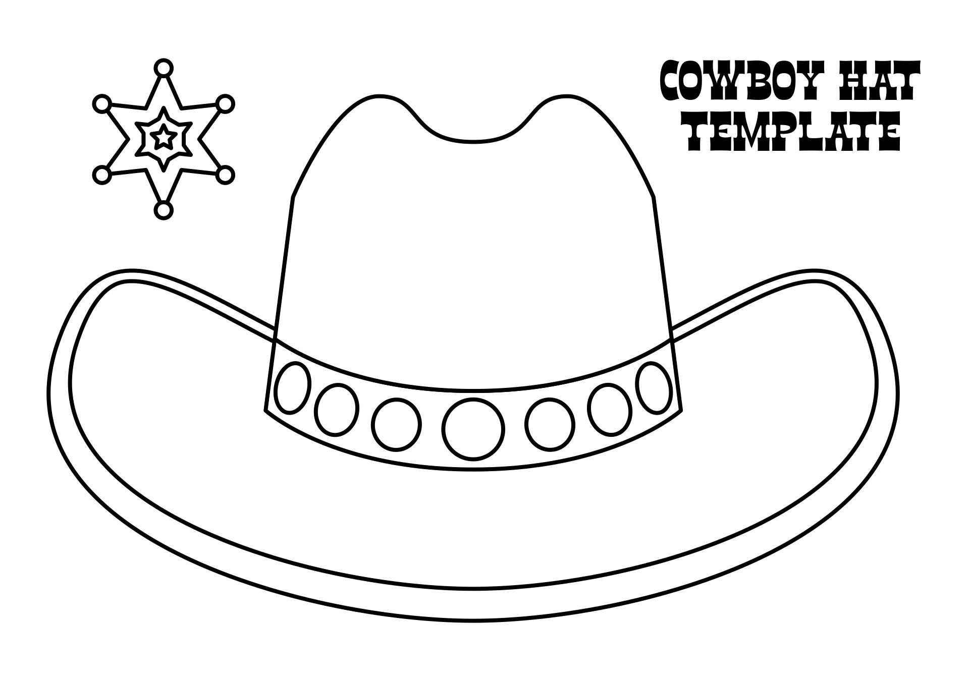7 Best Cowboy Hat Printable Template PDF For Free At Printablee Cowboy Hats Cowboy Hat Crafts Hat Template