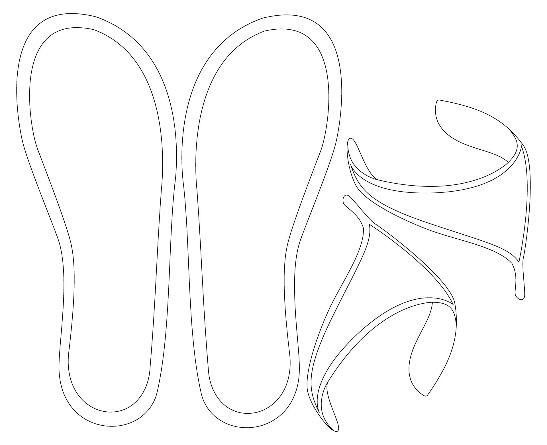 Free Printable Flip Flop Template Printable