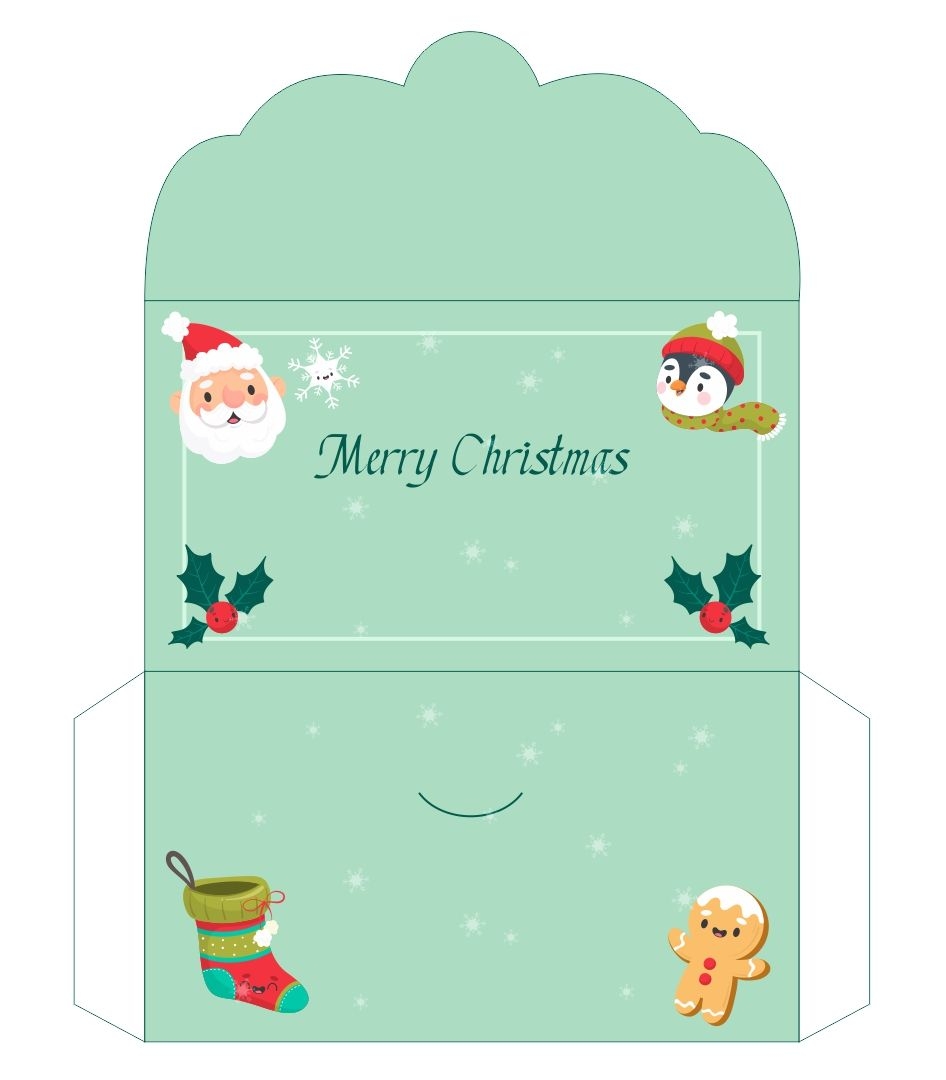Printable Christmas Envelope Template
