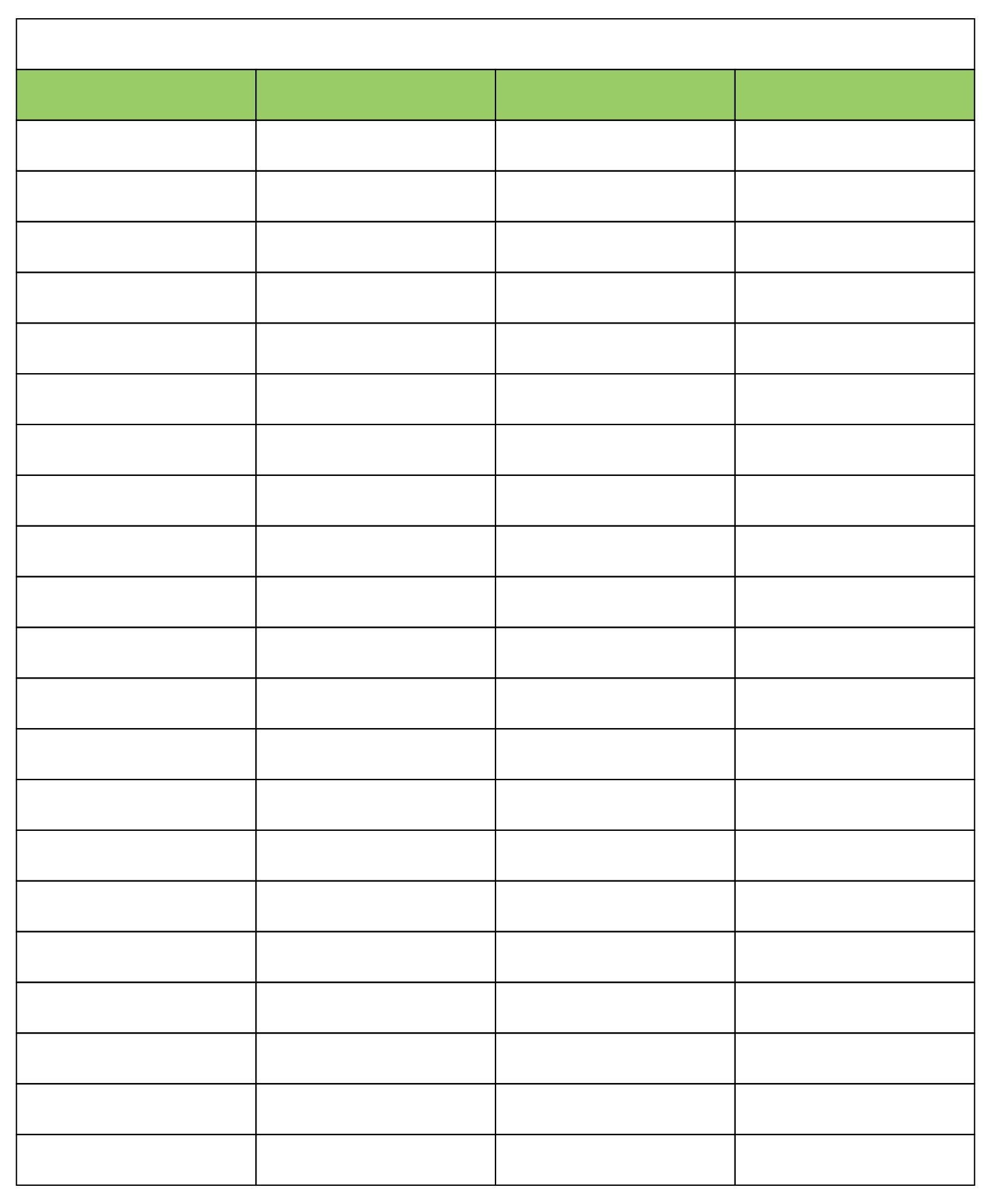 7 Best Printable 4 Column Paper Templates