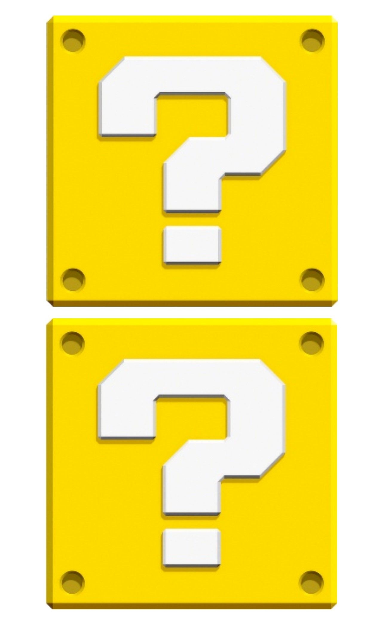 Printable Super Mario Question Mark Template