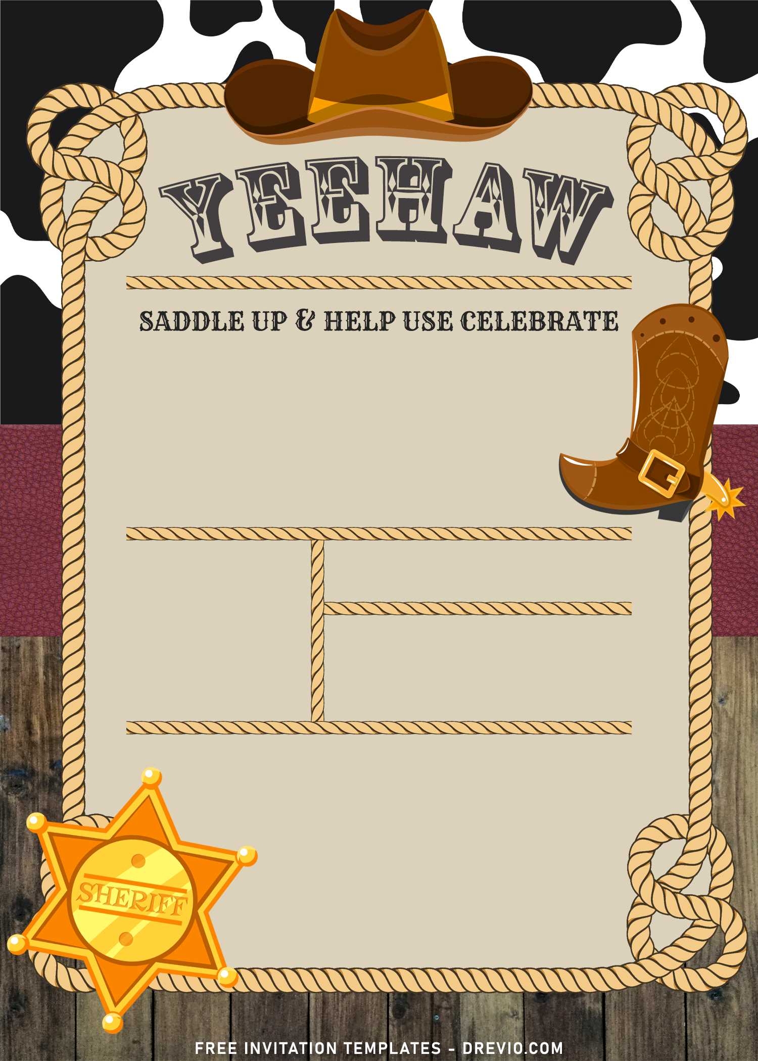 Free Printable Western Templates