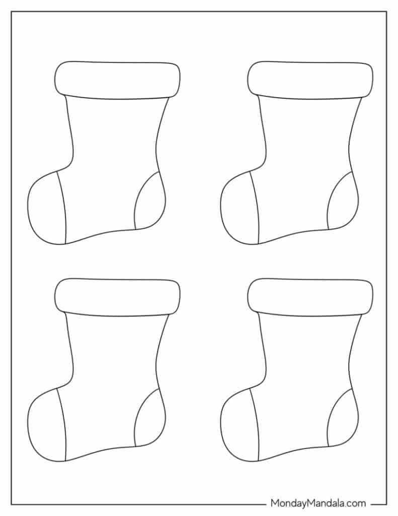 70 Christmas Stocking Templates Free PDF Printables 