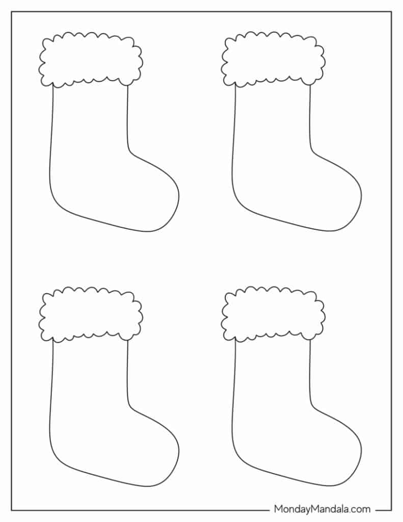 70 Christmas Stocking Templates Free PDF Printables 