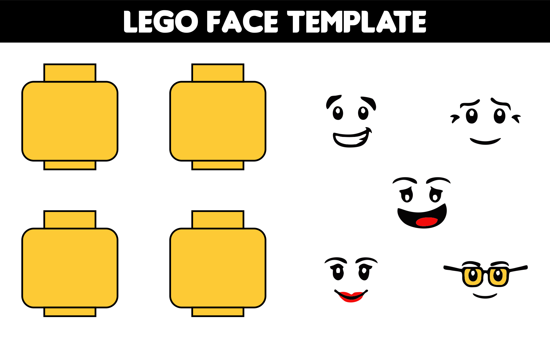 8 Best Printable Face Template PDF For Free At Printablee Face Template Lego Faces Mask Template Printable