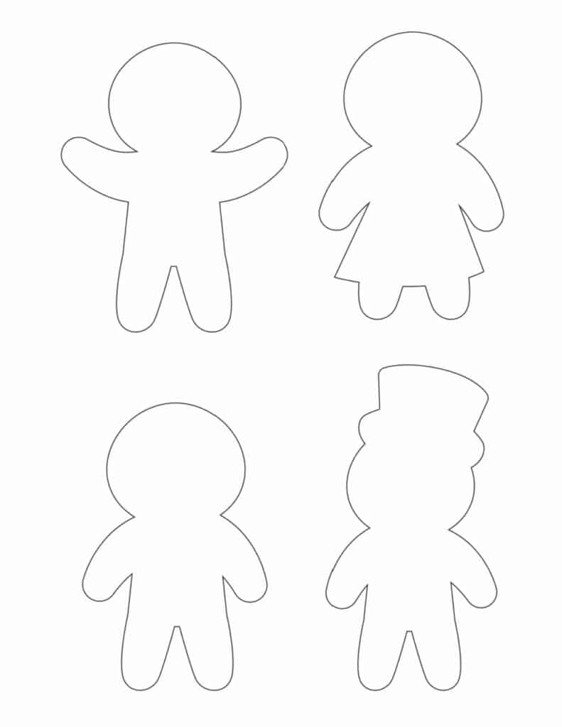 Free Gingerbread Template Printable