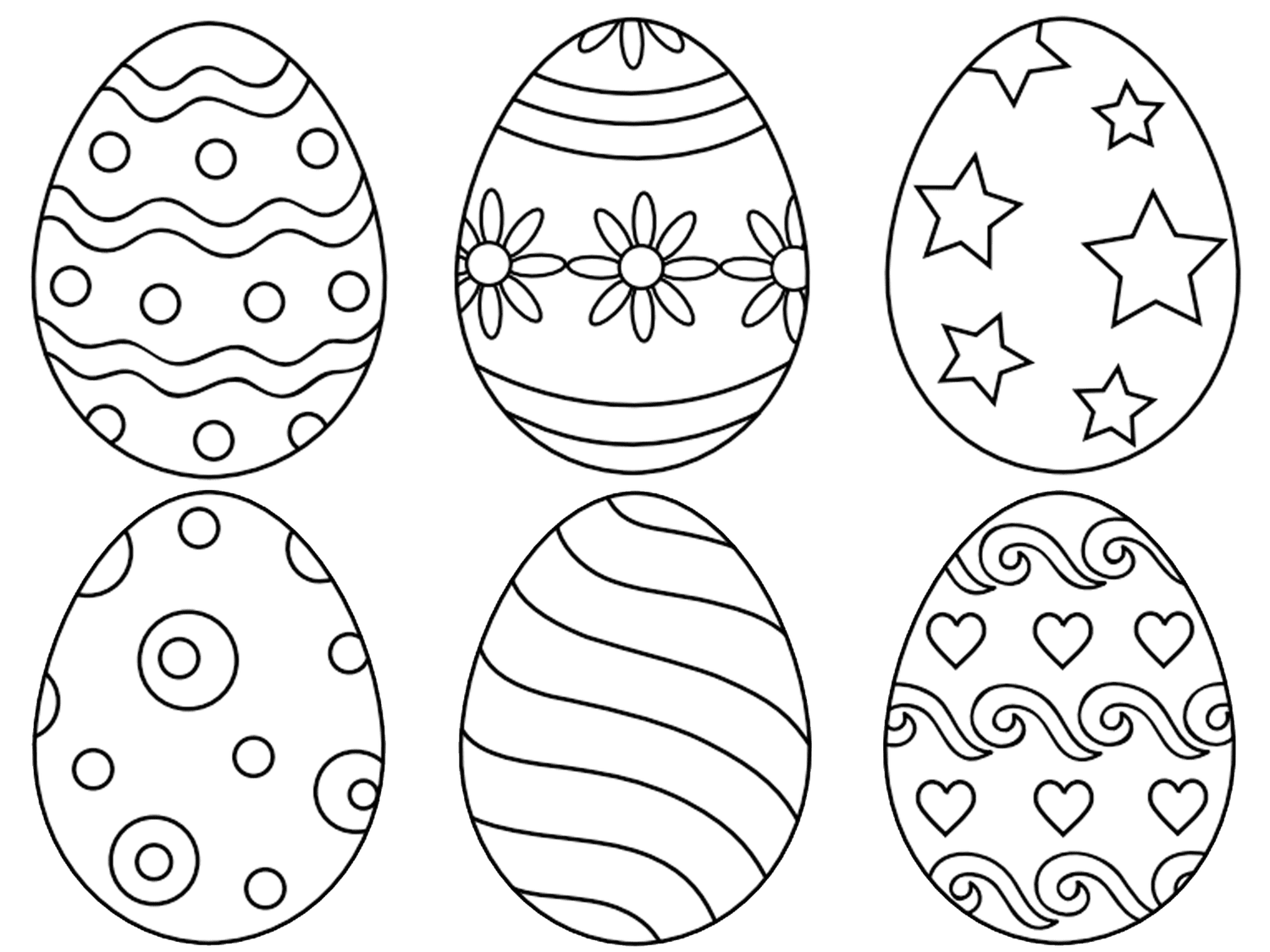 Easter Egg Templates Printable