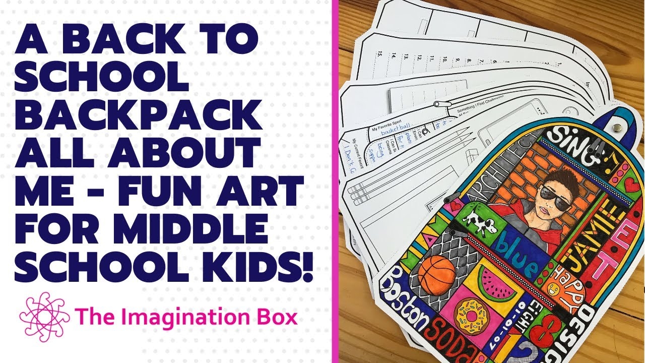 A Backpack All About Me Back To School Art Activity The Imagination Box