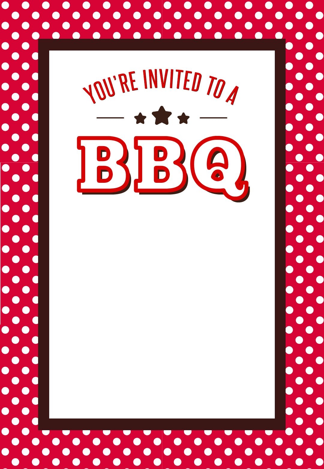 Free Printable Free Bbq Invitation Template Word