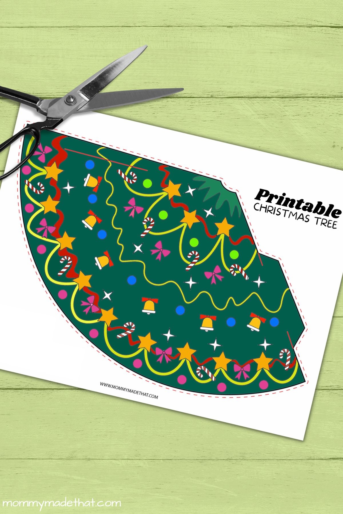 Printable Christmas Tree Cone Template