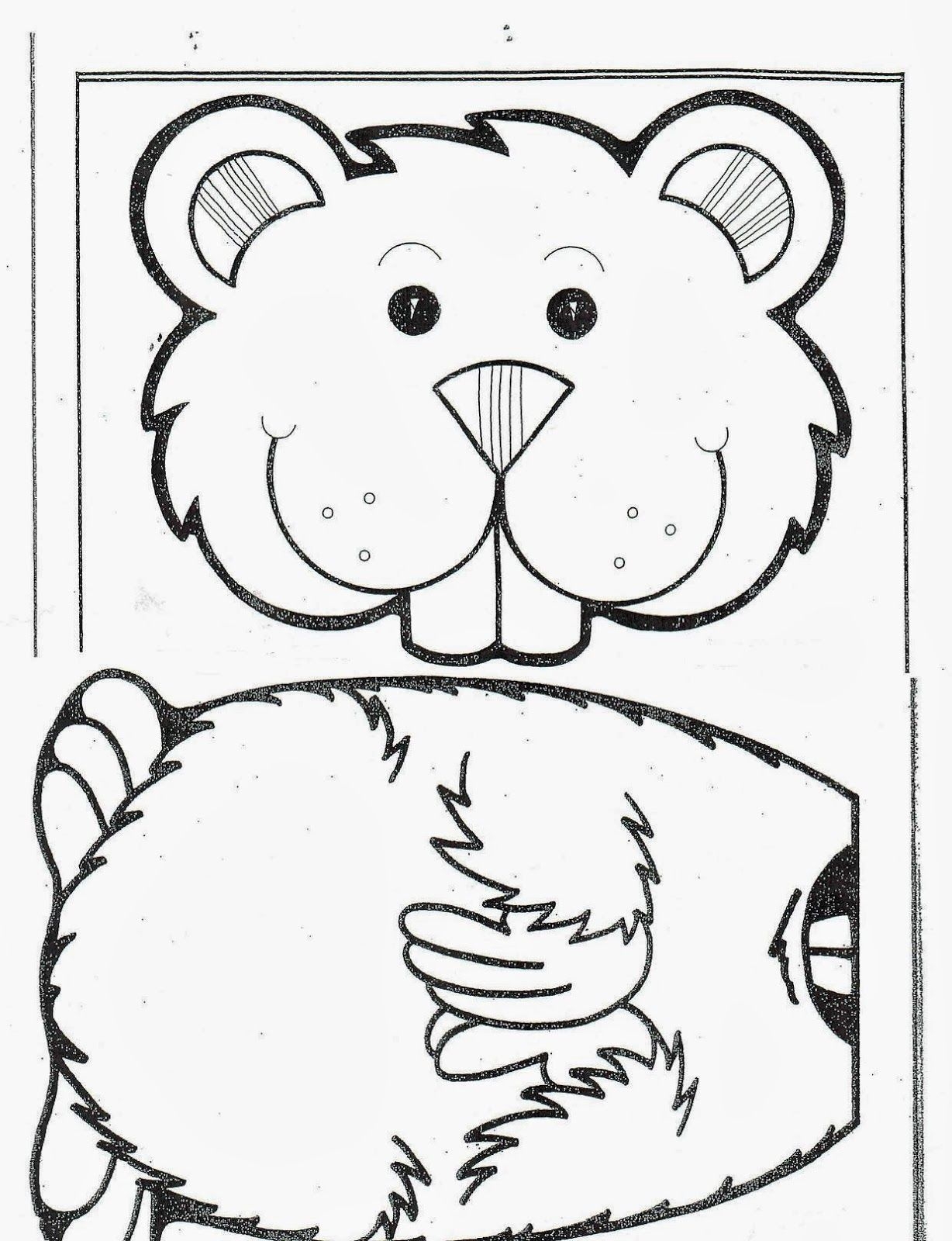 Adorable Groundhog Day Illustration