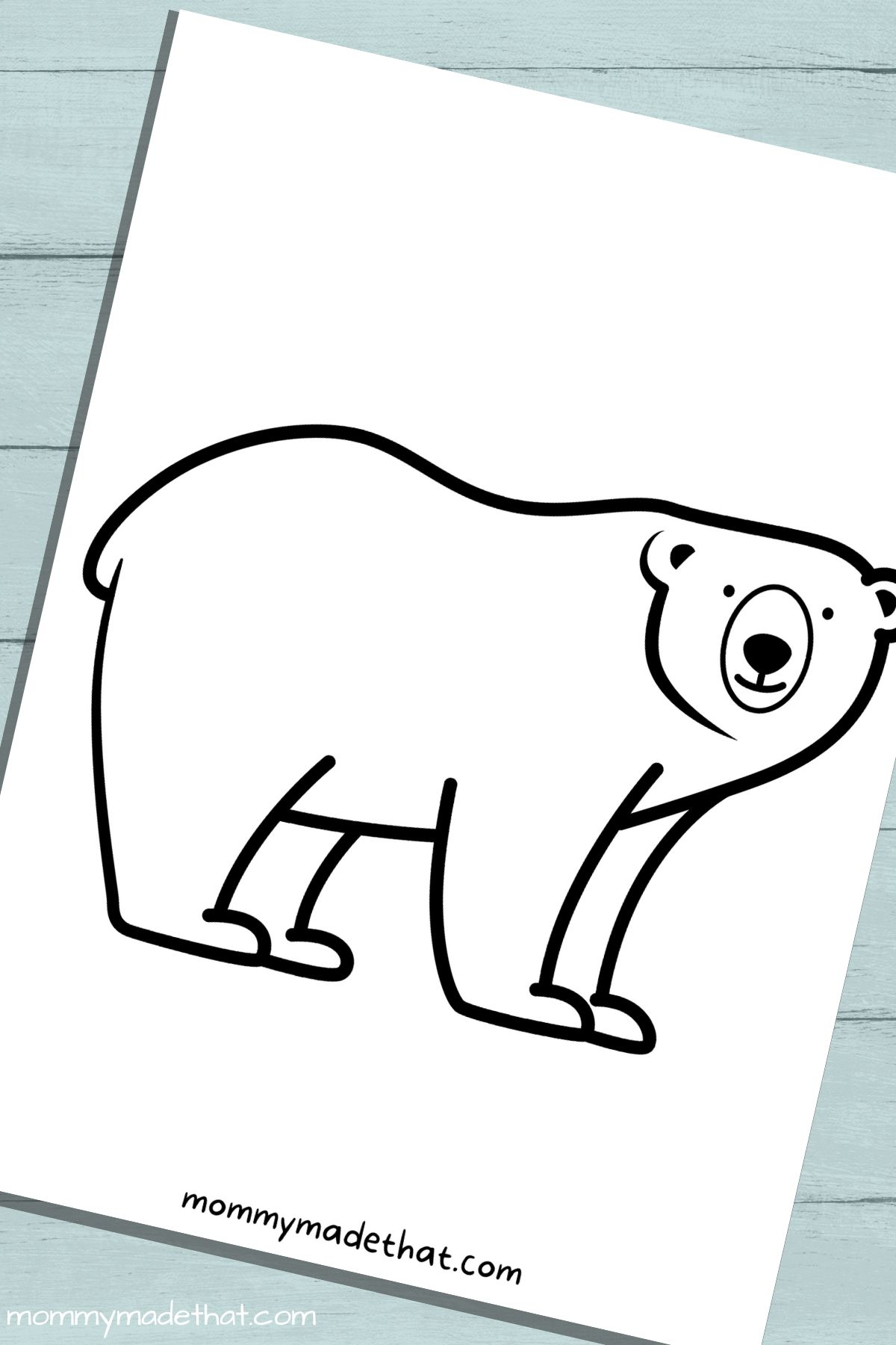 Free Printable Polar Bear Template