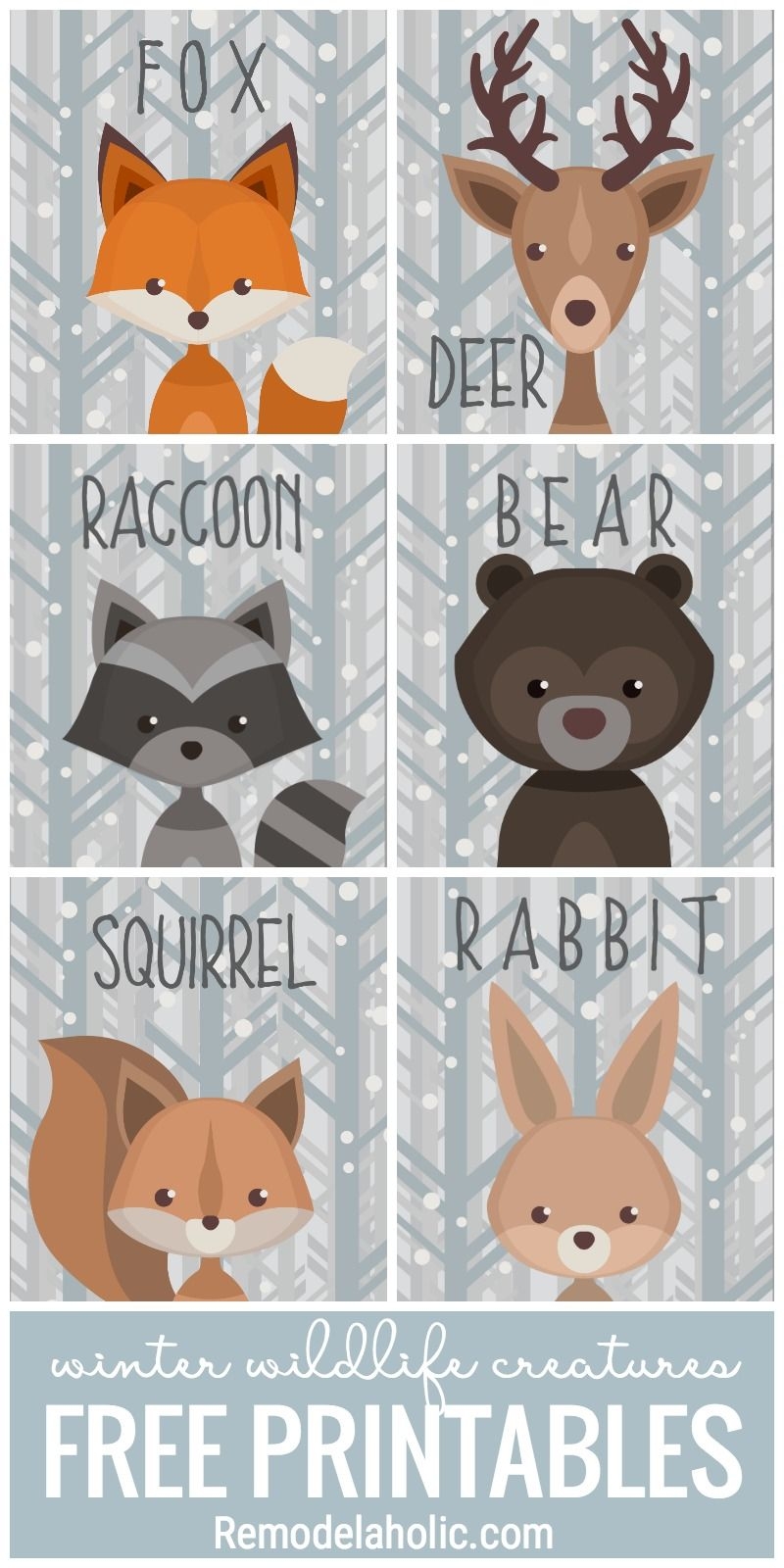 Free Printable Woodland Animal Templates