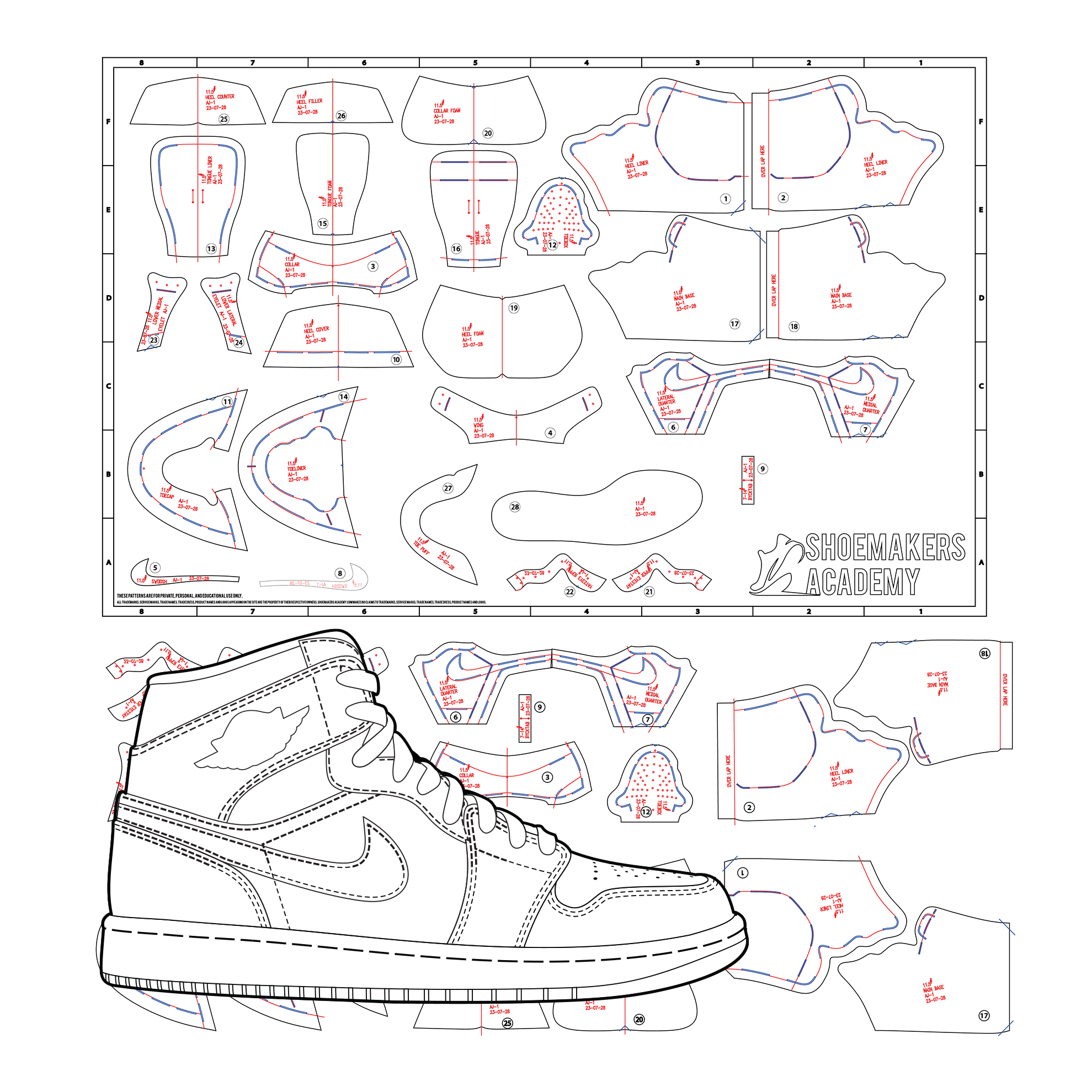 Air Jordan 1 Last Outsole Kit On Sale Shoemakers Academy