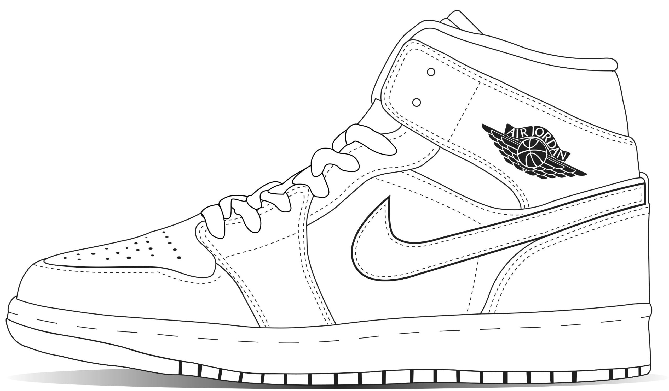 Printable Jordan 1 Template
