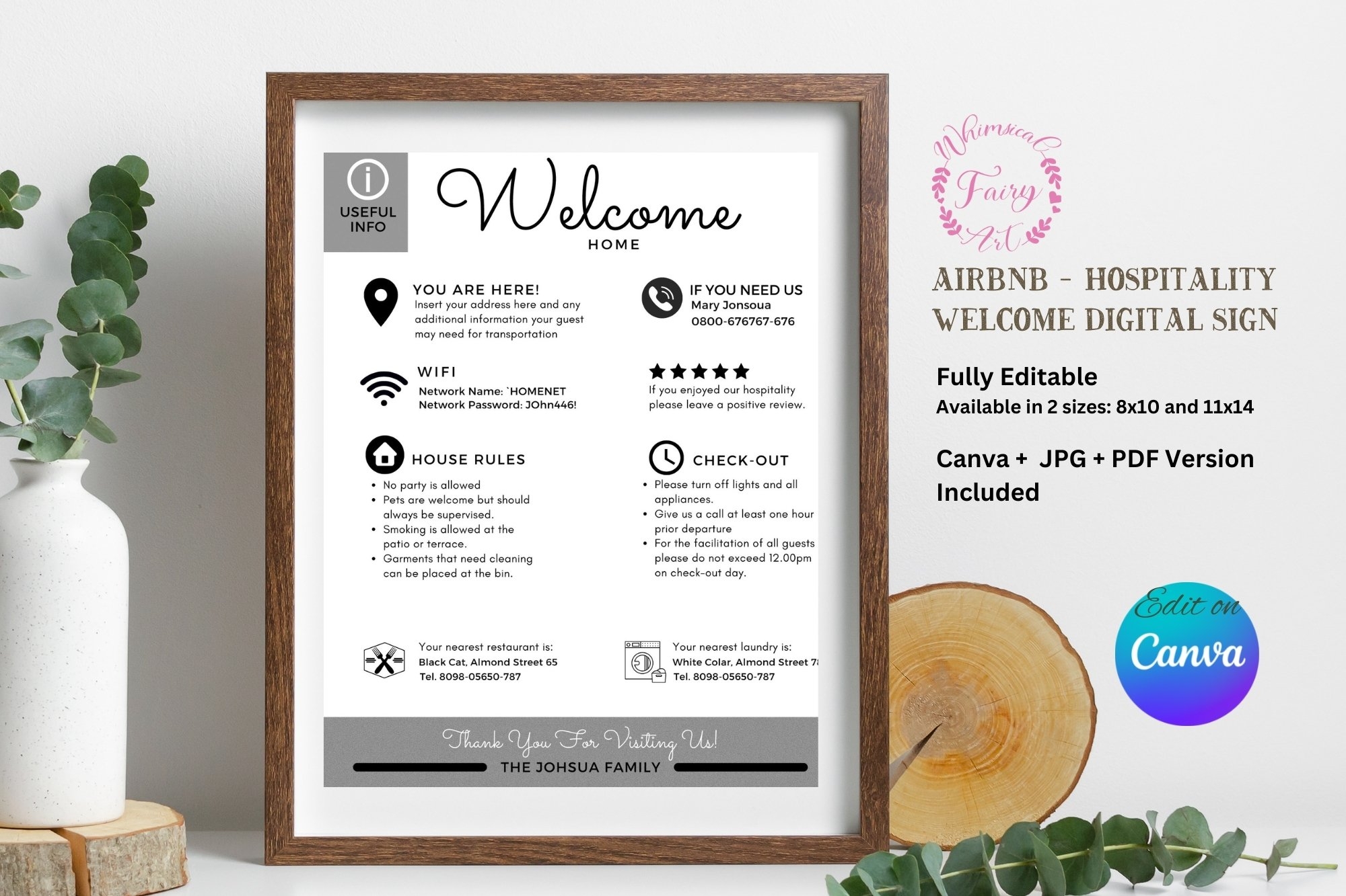 Printable Airbnb House Rules Template