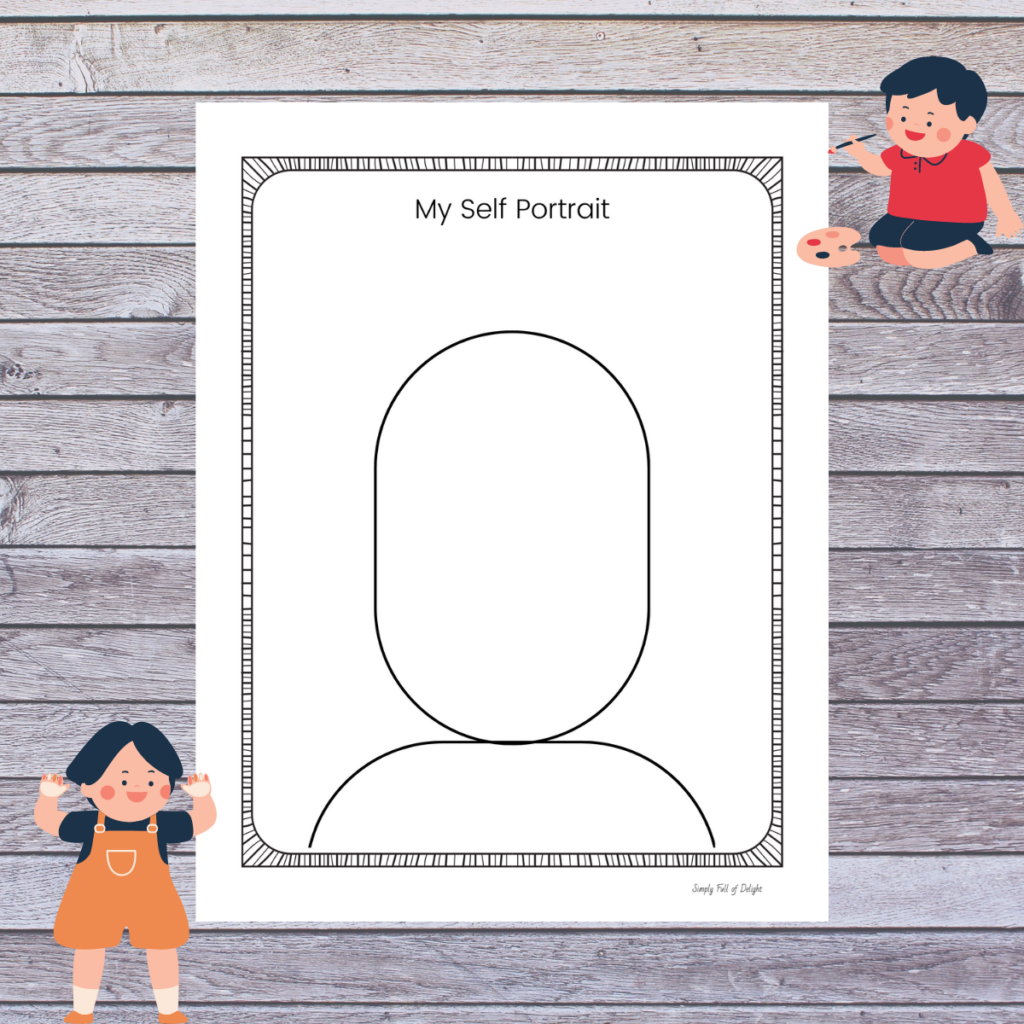 Self Portrait Template Printable
