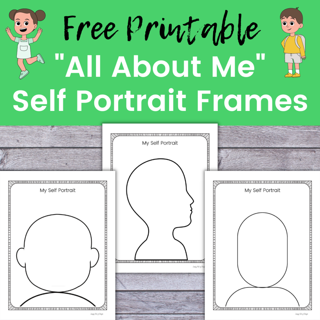 Printable Kindergarten Self Portrait Template