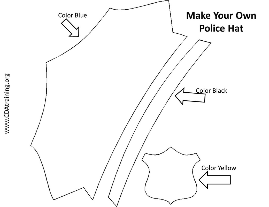 Printable Police Hat Template