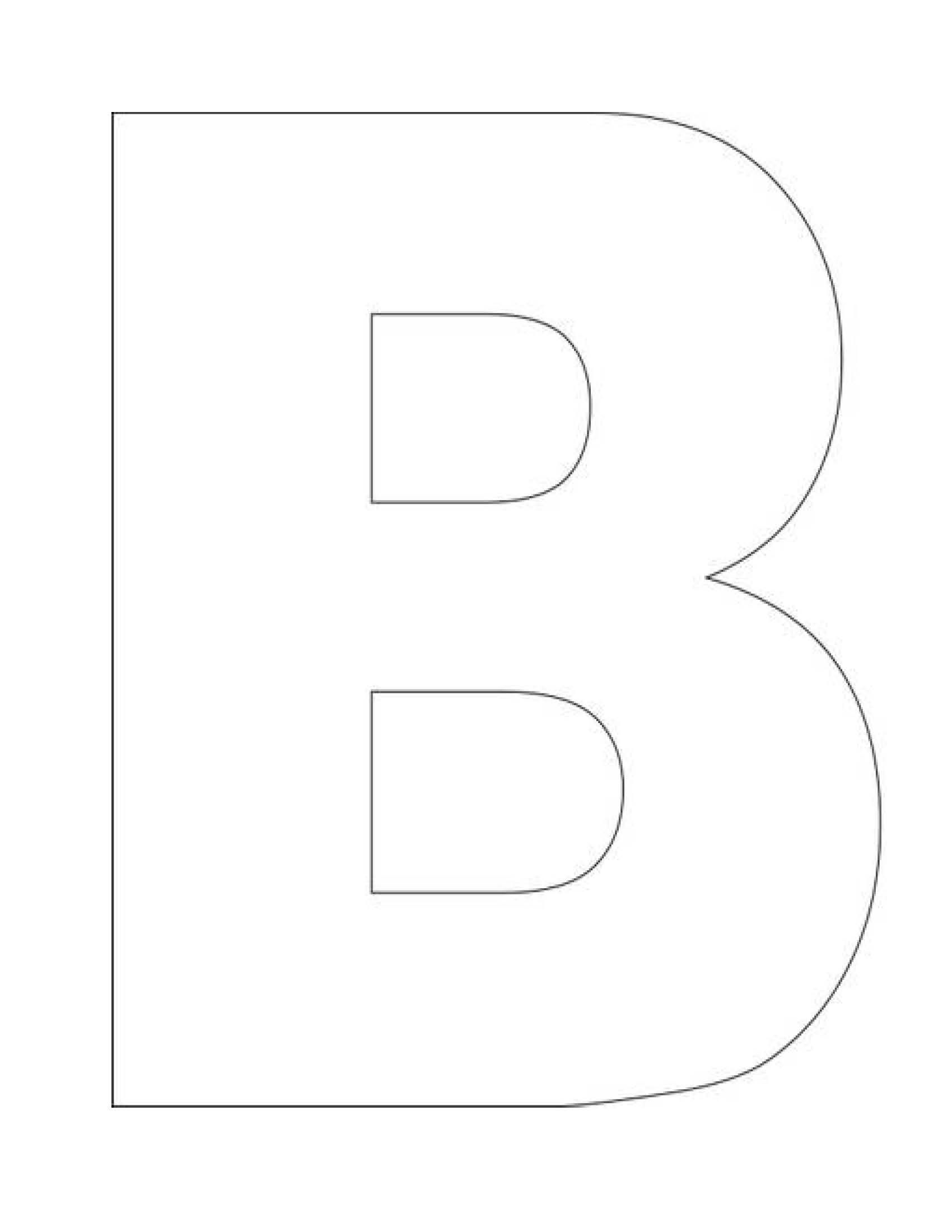 Alphabet Letter B Template Free Printable Alphabet Template