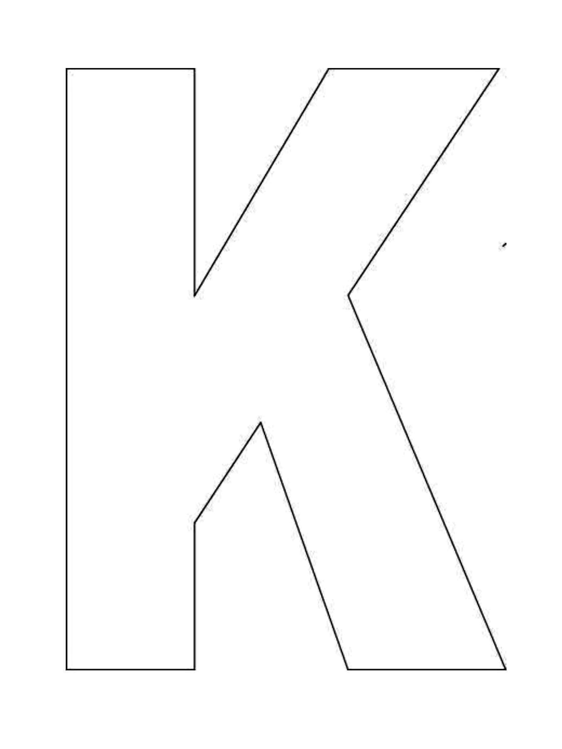 Alphabet letter k template for kids 2FD Printable Alphabet Letters Printable Letter Templates Alphabet Letter Templates