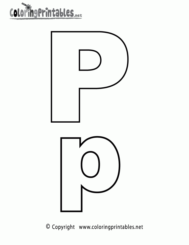 Letter P Template Printable