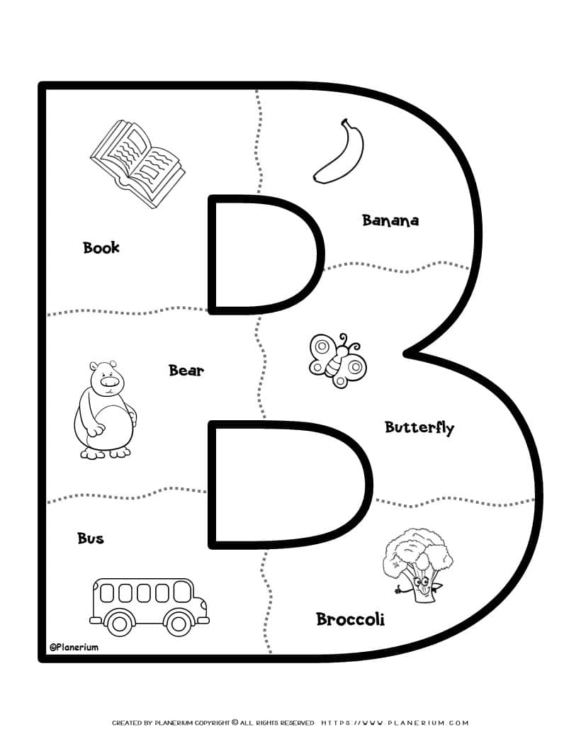 Free Printable Letter B Craft Template