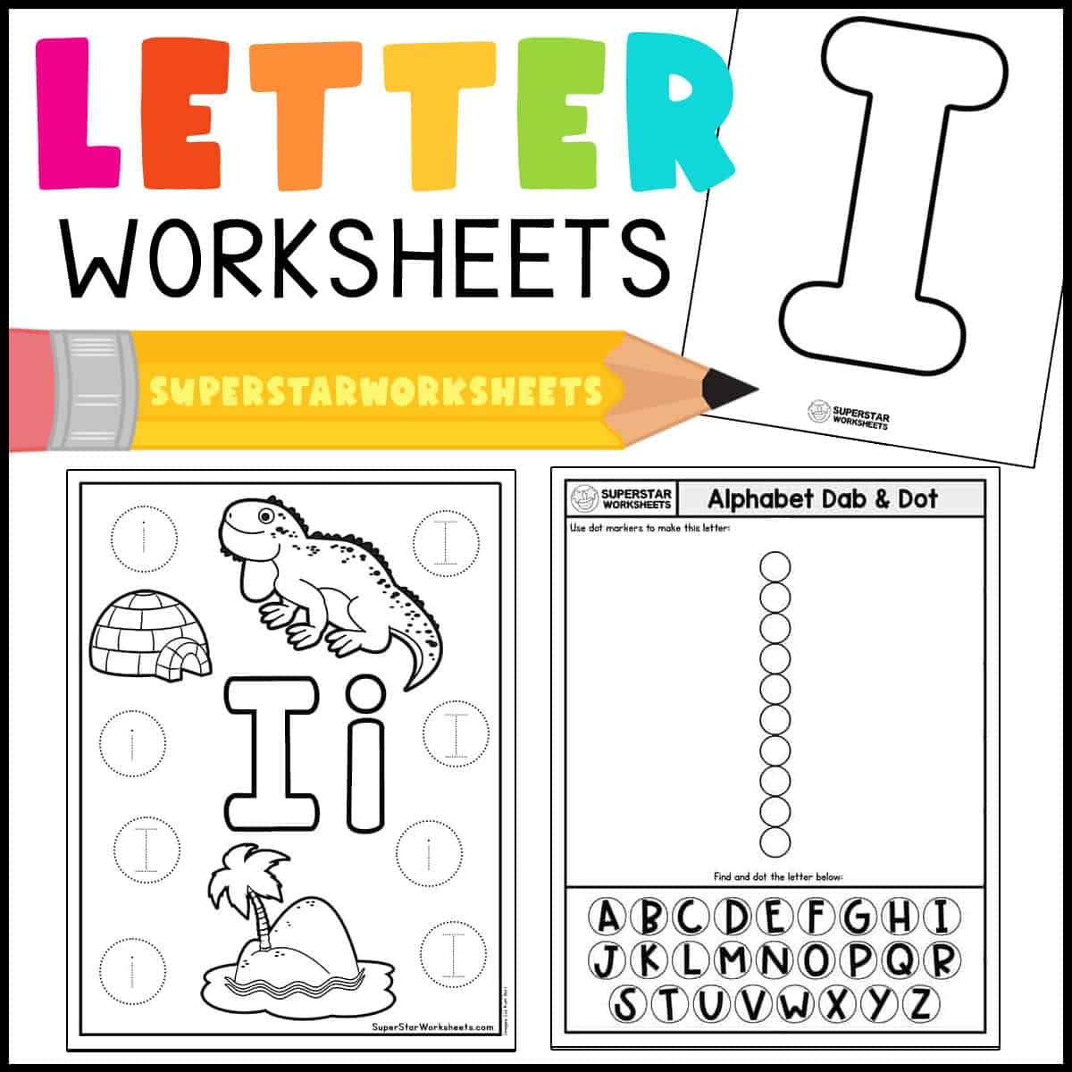 Printable Letter I Template