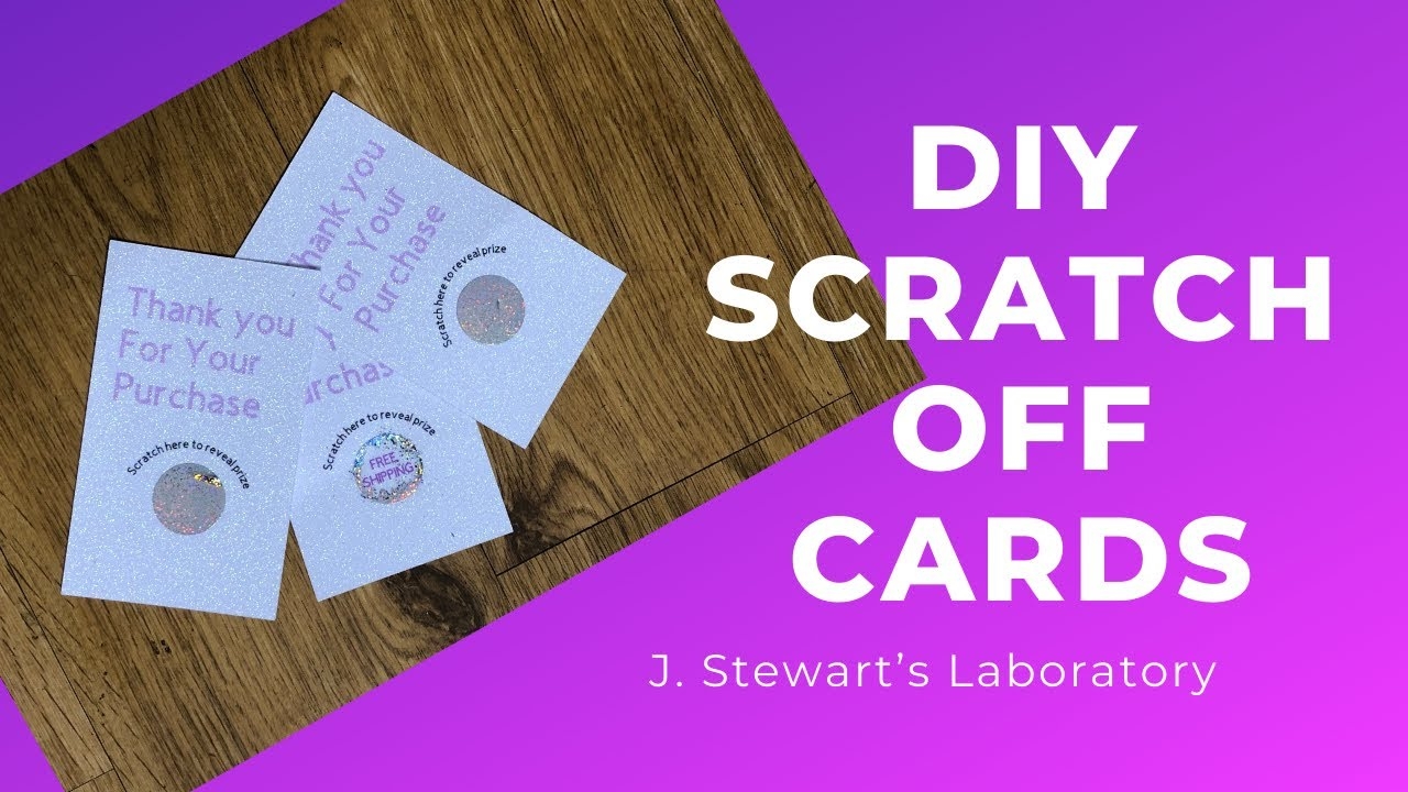 Printable Diy Scratch Off Card Templates