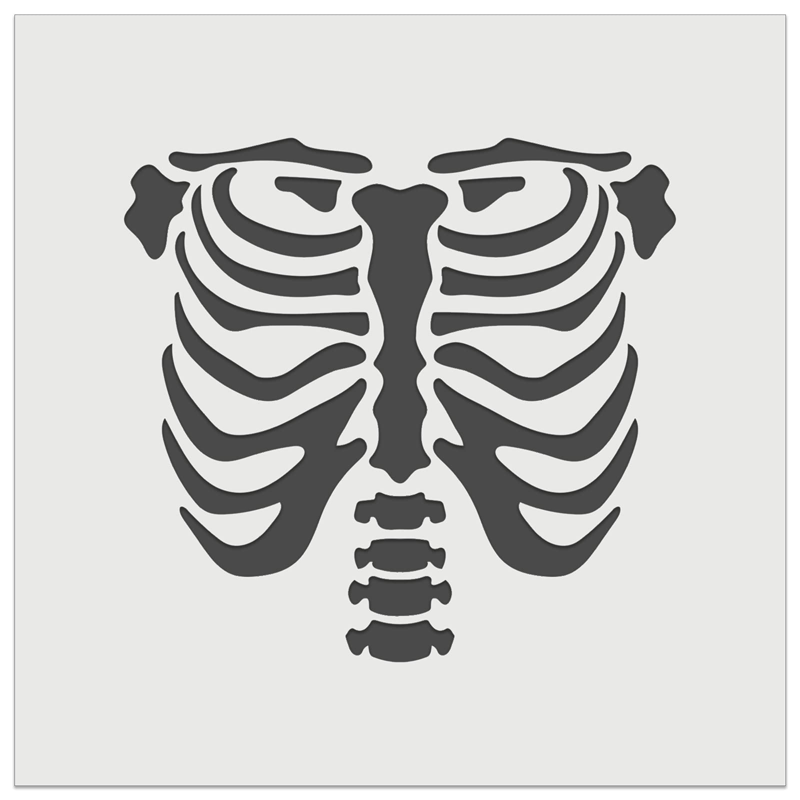 Skeleton Rib Cage Template Printable